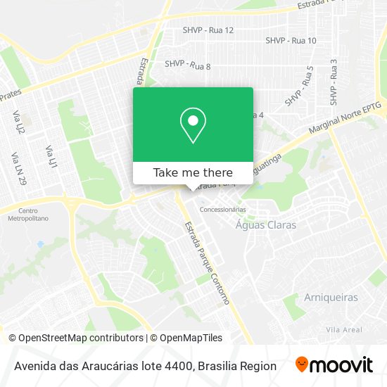 Avenida das Araucárias lote 4400 map