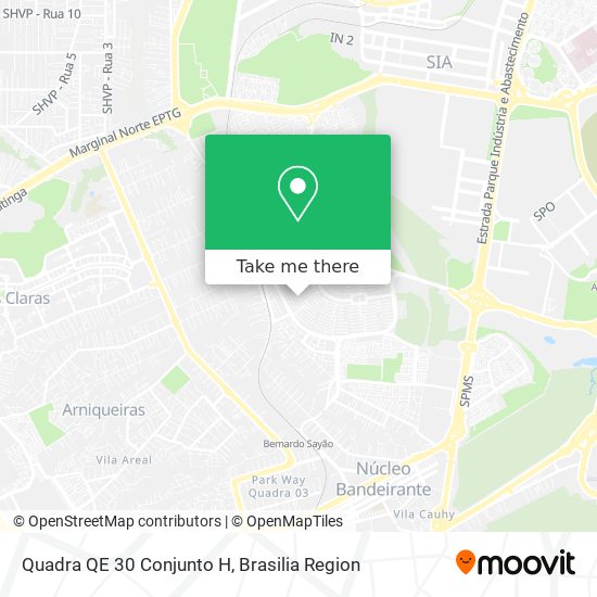Quadra QE 30 Conjunto H map