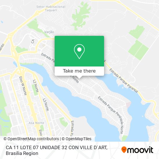 CA 11 LOTE 07 UNIDADE 32 CON  VILLE D`ART map
