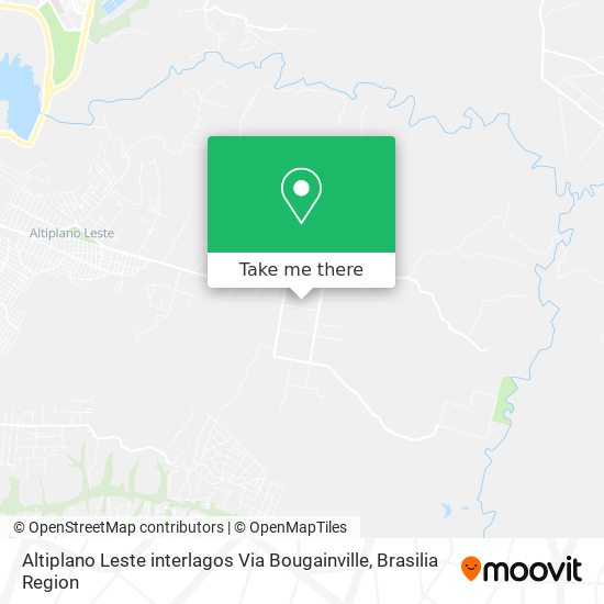 Altiplano Leste  interlagos  Via Bougainville map