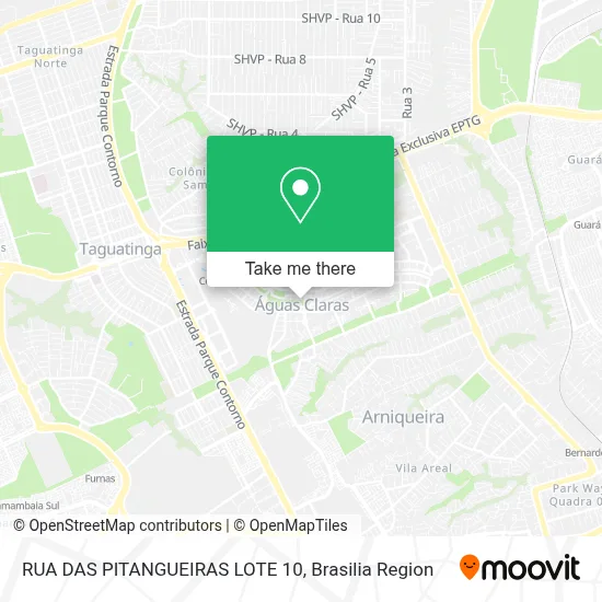 RUA DAS PITANGUEIRAS LOTE 10 map