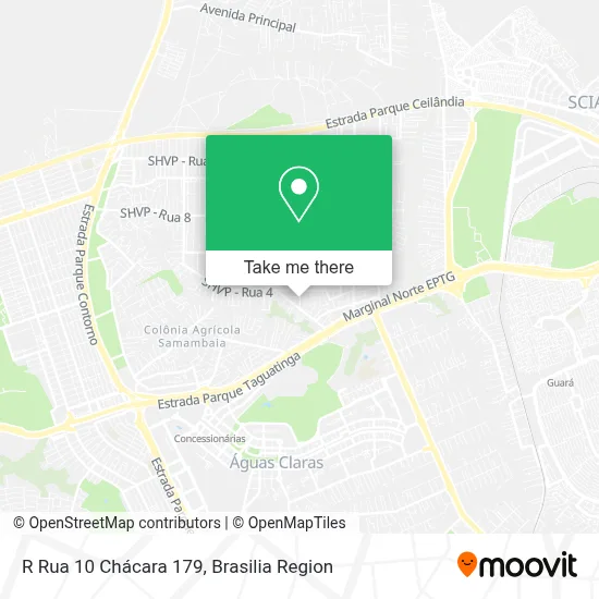 R Rua 10 Chácara 179 map