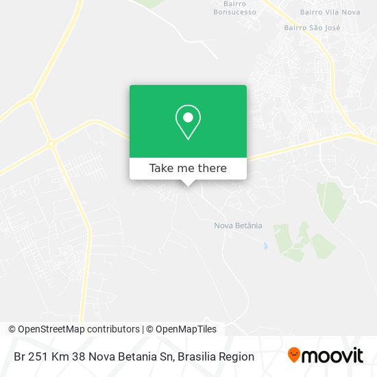 Br 251   Km 38   Nova Betania   Sn map
