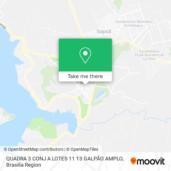QUADRA 3 CONJ  A LOTES 11 13   GALPÃO AMPLO map