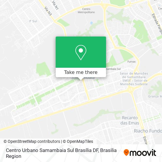 Centro Urbano   Samambaia Sul  Brasília   DF map