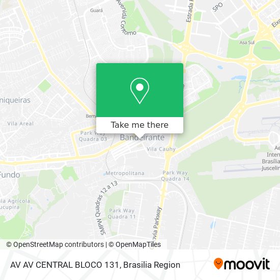 AV AV  CENTRAL BLOCO 131 map