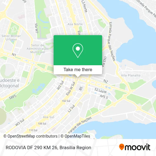 RODOVIA DF 290 KM 26 map