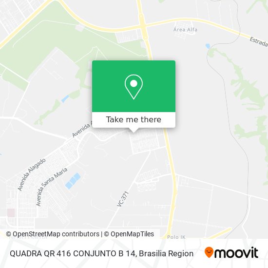 QUADRA QR 416 CONJUNTO B 14 map