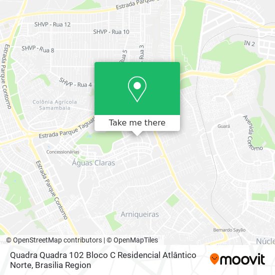 Quadra Quadra 102  Bloco C  Residencial Atlântico Norte map