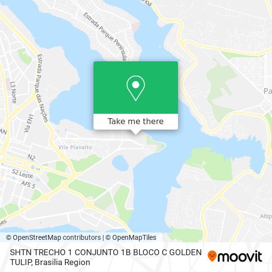 SHTN TRECHO 1 CONJUNTO 1B BLOCO C GOLDEN TULIP map