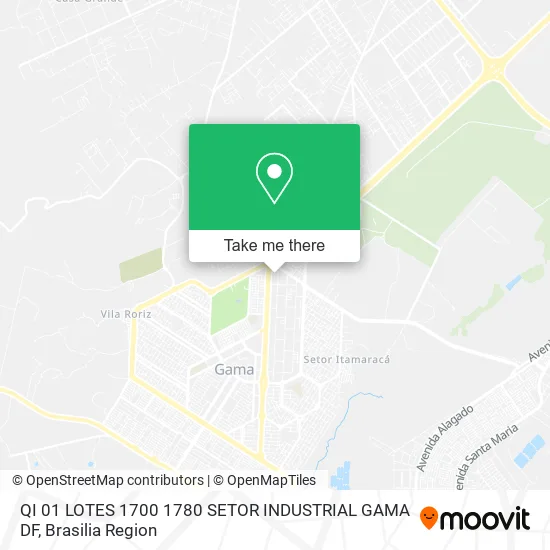 QI 01  LOTES 1700 1780  SETOR INDUSTRIAL  GAMA DF map