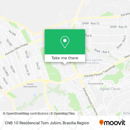 CNB 10 Residencial Tom Jobim map