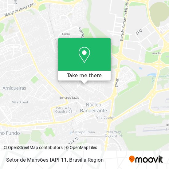 Setor de Mansões IAPI 11 map