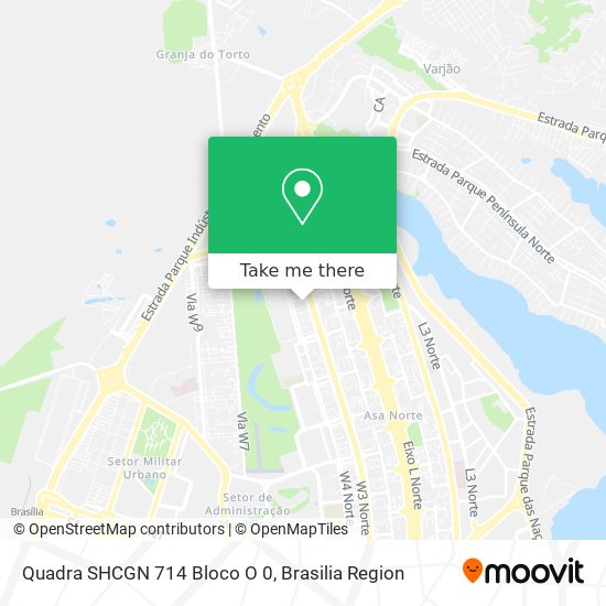 Quadra SHCGN 714 Bloco O 0 map