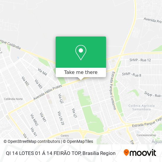 QI 14 LOTES 01 Á 14 FEIRÃO TOP map