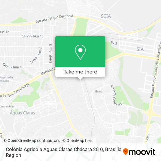 Colônia Agrícola Águas Claras Chácara 28 0 map