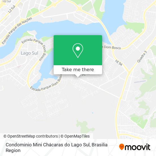 Condominio Mini Chácaras do Lago Sul map
