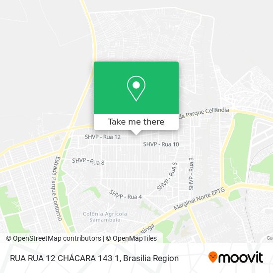 RUA RUA 12 CHÁCARA 143 1 map