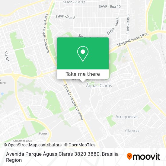 Avenida Parque Águas Claras 3820 3880 map