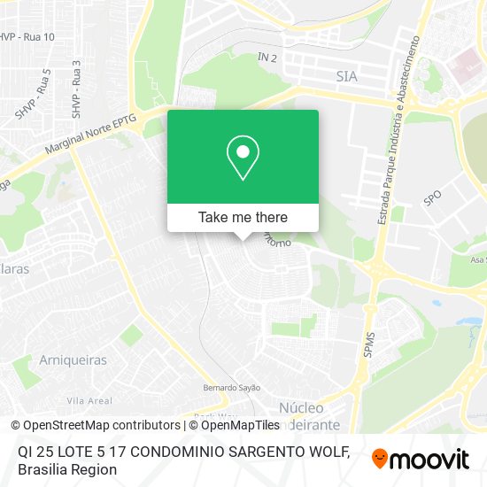 Mapa QI 25 LOTE 5 17 CONDOMINIO SARGENTO WOLF