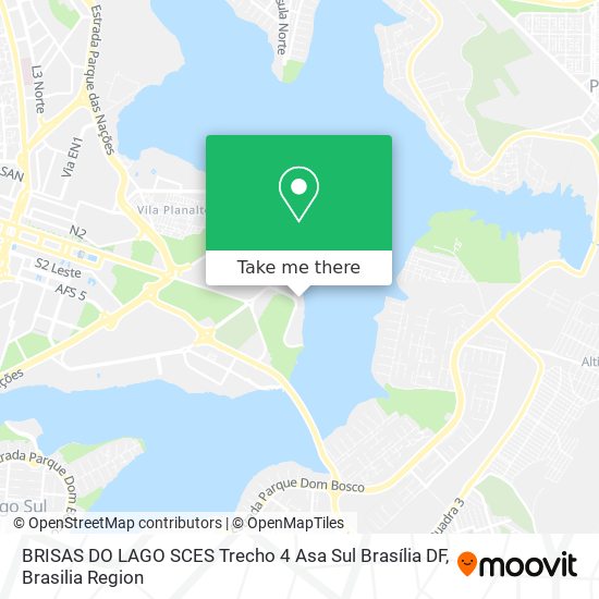 BRISAS DO LAGO SCES Trecho 4  Asa Sul   Brasília DF map