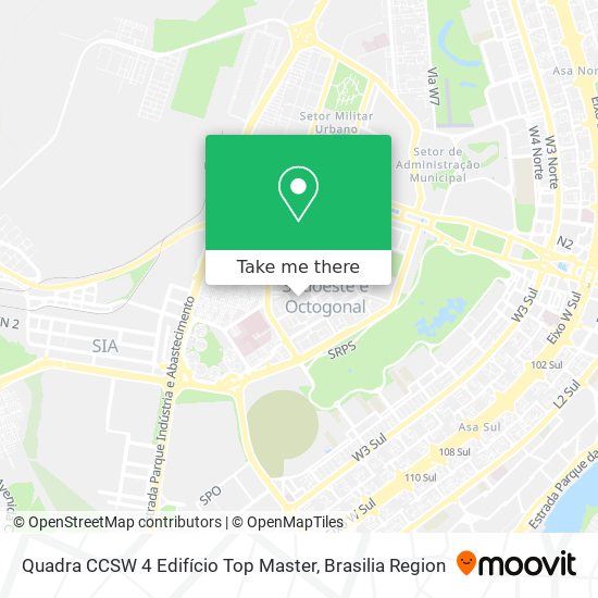 Quadra CCSW 4   Edifício Top Master map