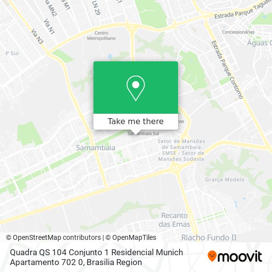 Quadra QS 104 Conjunto 1 Residencial Munich Apartamento 702 0 map