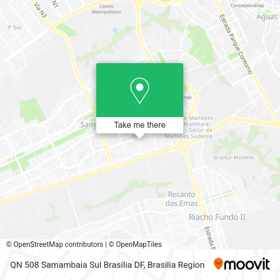 QN 508   Samambaia Sul  Brasília   DF map