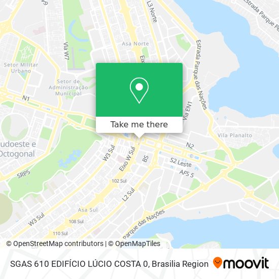 Mapa SGAS 610   EDIFÍCIO LÚCIO COSTA  0