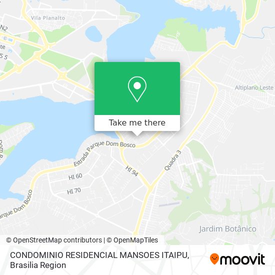CONDOMINIO RESIDENCIAL MANSOES ITAIPU map