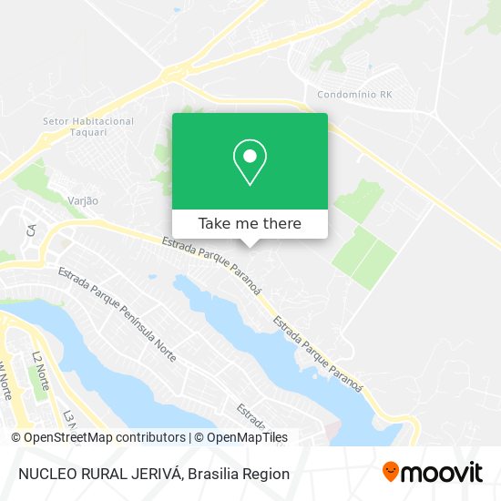 NUCLEO RURAL JERIVÁ map