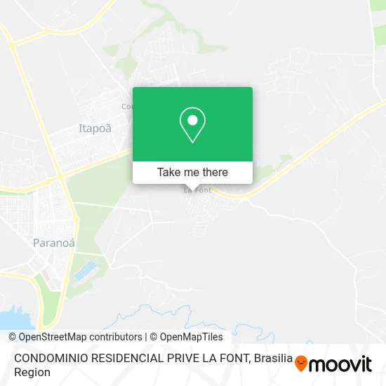 CONDOMINIO RESIDENCIAL PRIVE LA FONT map