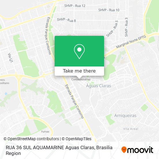 RUA 36 SUL AQUAMARINE  Aguas Claras map