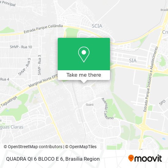 QUADRA QI 6 BLOCO E 6 map