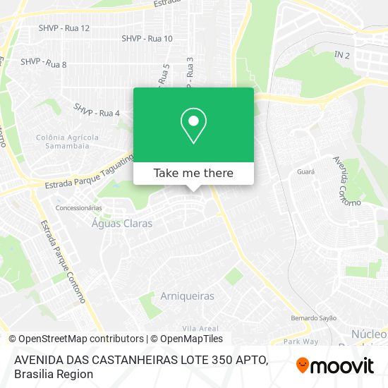 AVENIDA DAS CASTANHEIRAS LOTE 350 APTO map