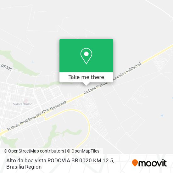 Alto da boa vista RODOVIA BR 0020 KM 12 5 map