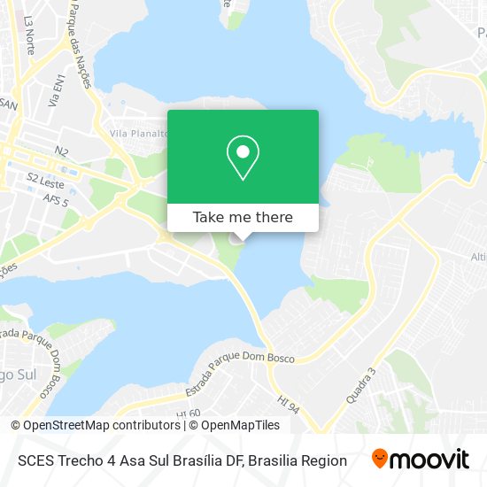 SCES Trecho 4  Asa Sul   Brasília DF map