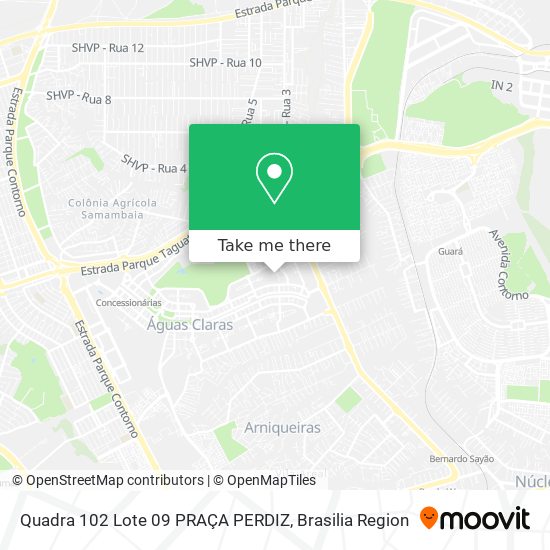 Quadra 102 Lote 09 PRAÇA PERDIZ map