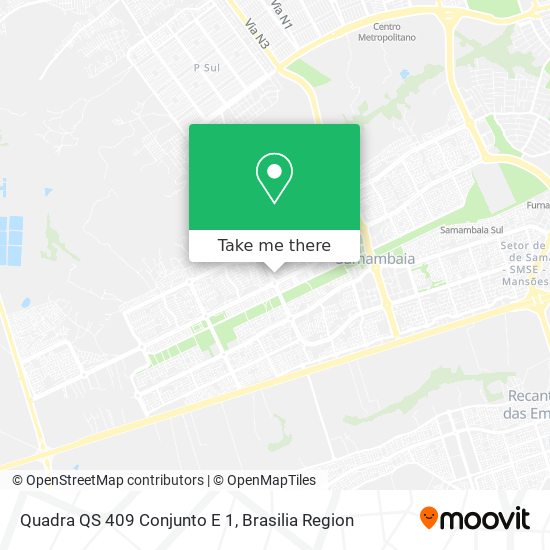 Quadra QS 409 Conjunto E 1 map