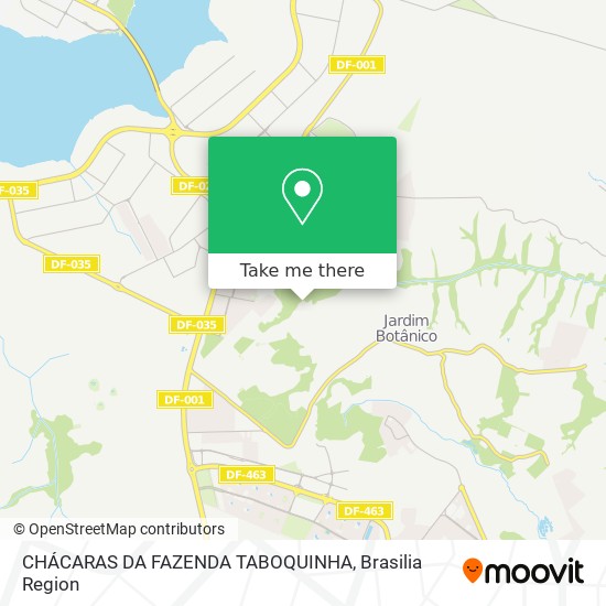 CHÁCARAS DA FAZENDA TABOQUINHA map