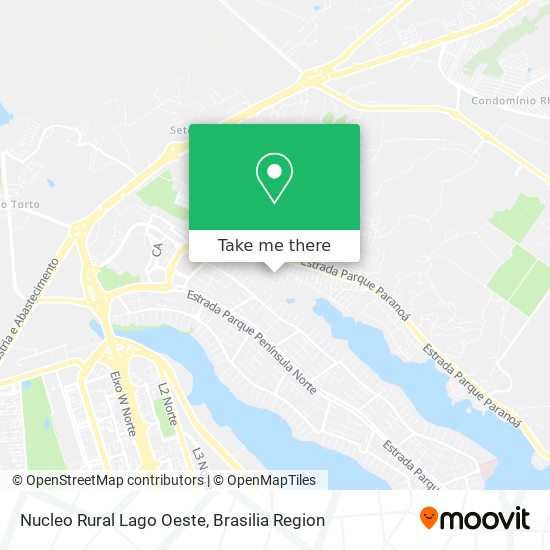 Nucleo Rural Lago Oeste map