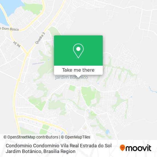 Condomínio Condomínio Vila Real  Estrada do Sol  Jardim Botânico map