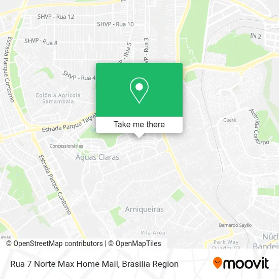 Rua 7 Norte  Max Home   Mall map