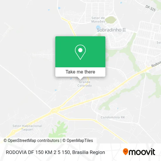 RODOVIA DF 150 KM 2 5 150 map