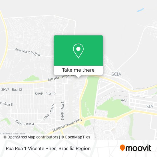 Rua Rua 1   Vicente Pires map
