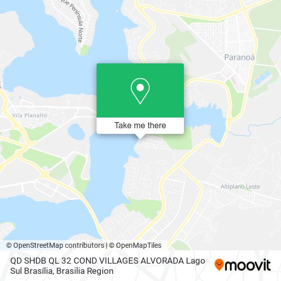 QD SHDB QL 32 COND  VILLAGES ALVORADA  Lago Sul  Brasília map