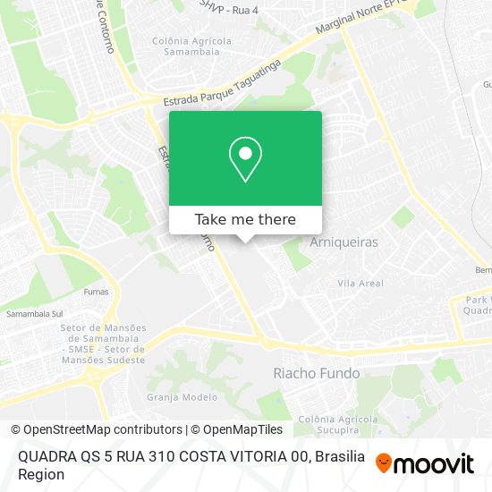 QUADRA QS 5 RUA 310 COSTA VITORIA 00 map