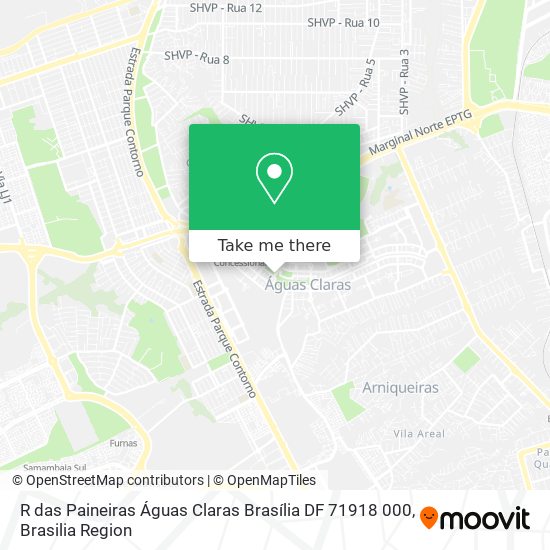 R  das Paineiras   Águas Claras  Brasília   DF  71918 000 map