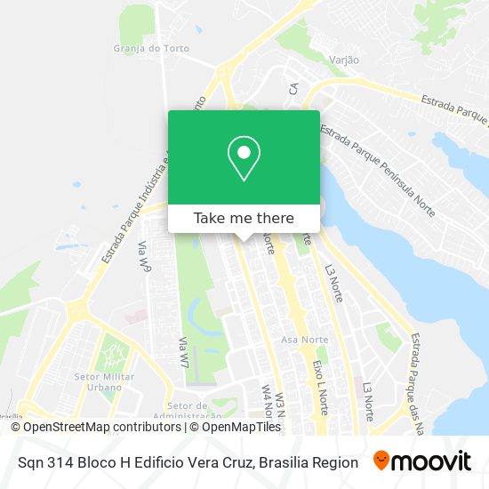 Sqn 314 Bloco H Edificio Vera Cruz map