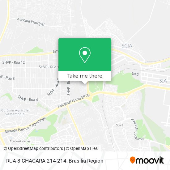 RUA 8 CHACARA 214 214 map
